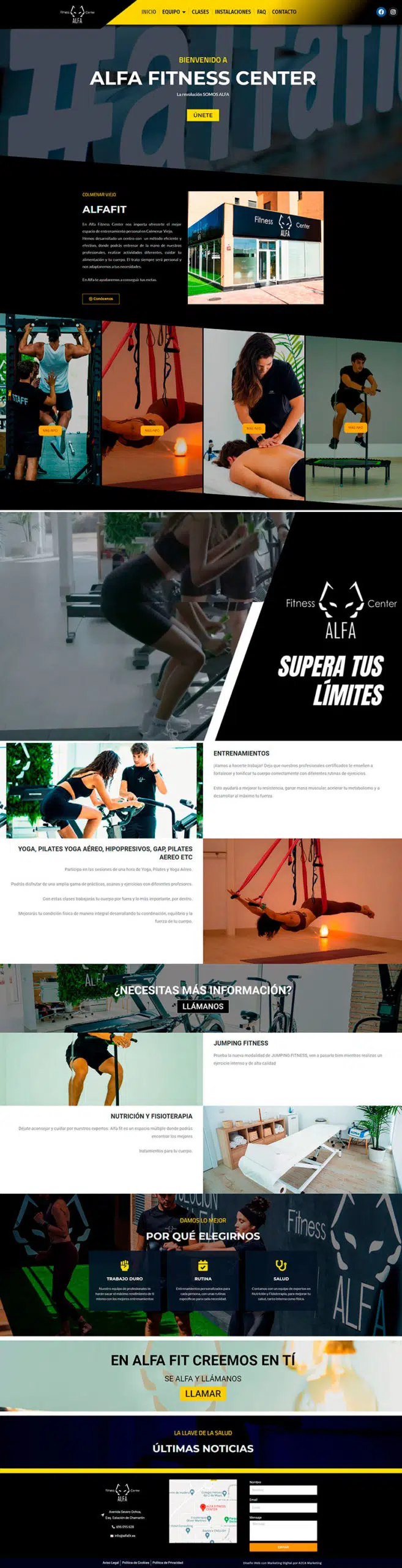 alfa fitness center gimnasio en colmenar viejo