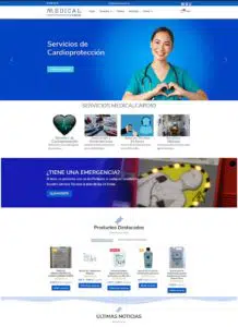 diseño pagina web medical cardio y marketing digital
