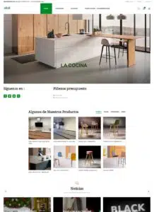 diseño pagina web tienda online muebles arranz responsive