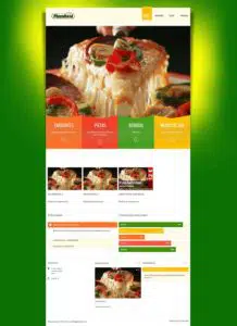 diseño web pizza real