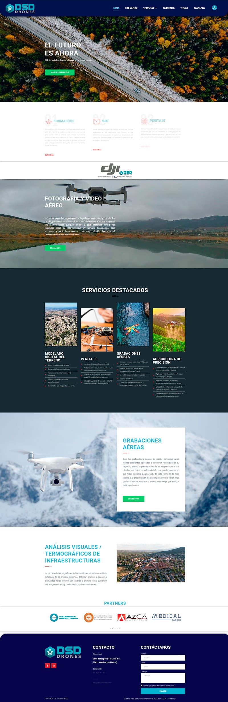 dsd drones diseño web y posicionamiento seo