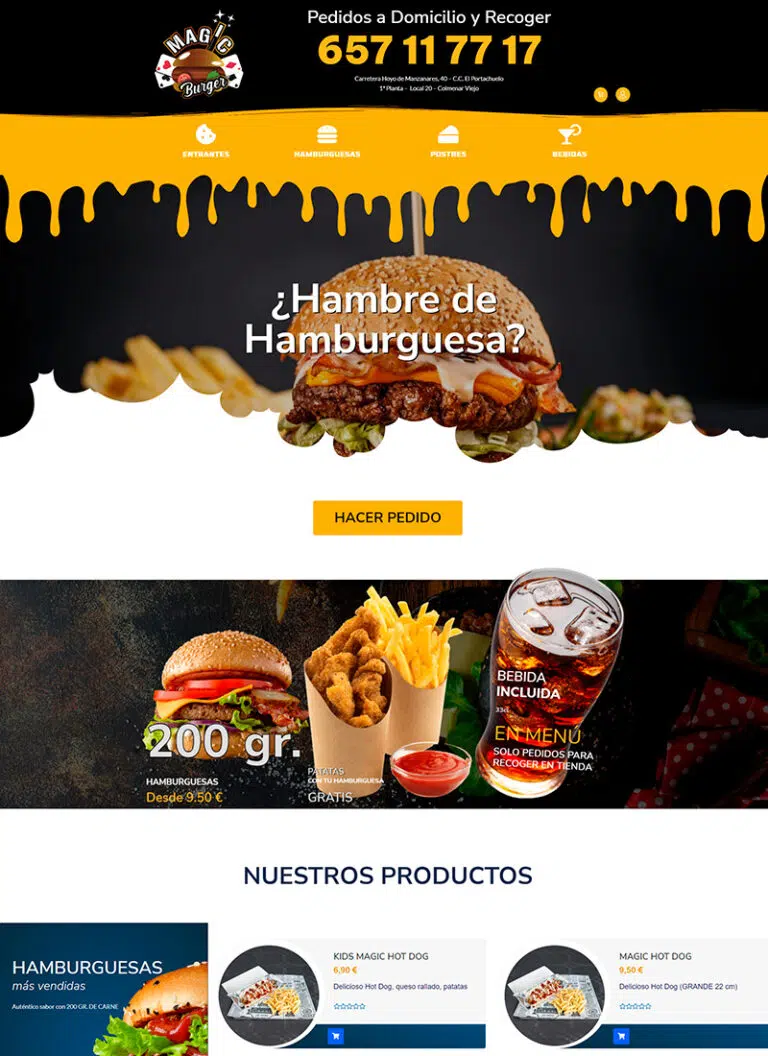 hamburguesería burguer magic en colmenar viejo